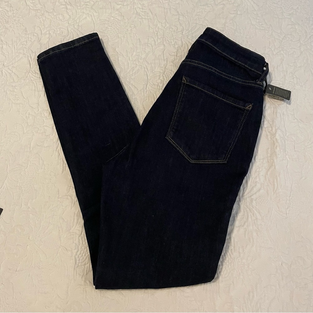 High rise curvy fit dark wash jean NWT
